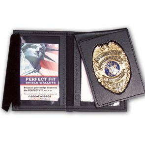 Perfect Fit Thin Line Badge Case w/ Recessed Flip Out and Double ID