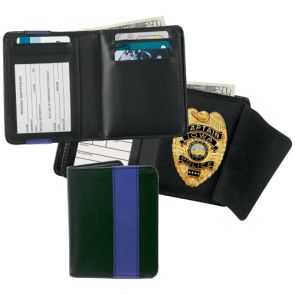 Strong Blue Line Deluxe Hidden Badge Wallet (#7923BL)