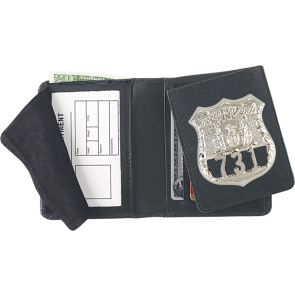 Strong Flip-out Badge Wallet - Dress Leather w/ Embossing (79300-E)