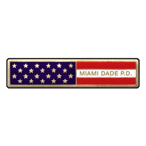 Blackinton Miami Dade P.D. American Flag Bar A10493