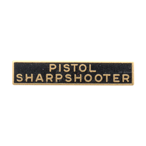 Blackinton Pistol Sharpshooter Marksmanship Bar A4499-F