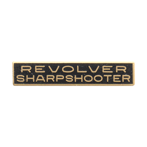 Blackinton Revolver Sharpshooter Marksmanship Bar A4501
