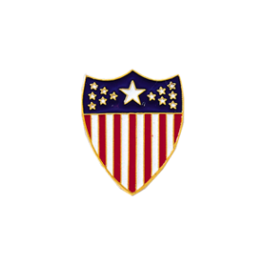 Blackinton A5877 American Flag Shield Seal (3/4")