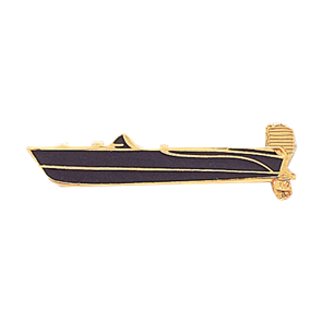 Blackinton A6484 One Color Motor Boat Lapel Pin (Individual)