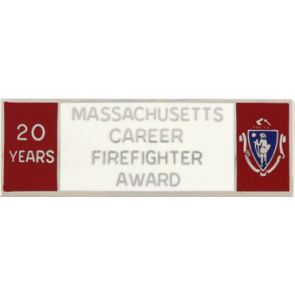 Blackinton Massachusetts 20 Year Career Firefighter Award A9847