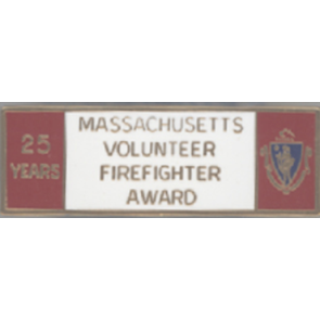 Blackinton Massachusetts 25 Year Volunteer Firefighter Award A9848-A
