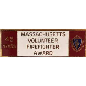 Blackinton Massachusetts 45 Year Volunteer Firefighter Award A9848-E
