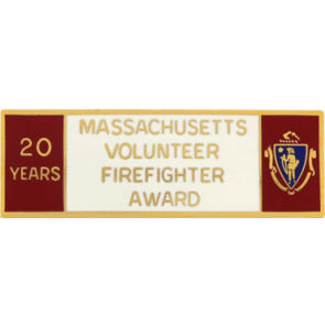Blackinton Massachusetts 20 Year Volunteer Firefighter Award A9848