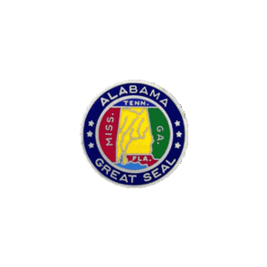 Blackinton AL7 Alabama Great Full Color State Seal (15/16") (Individual)