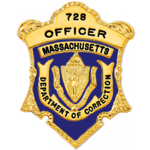 Blackinton B1311-DE Massachusetts Shield Badge with Deluxe Enamel
