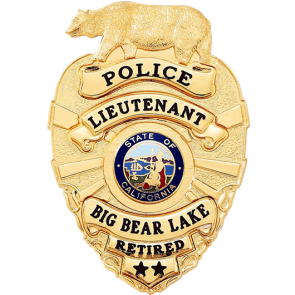 Blackinton B1615 Shield Badge with Bear