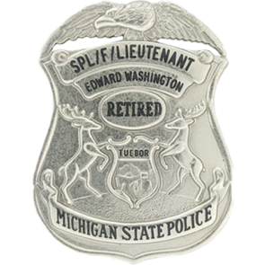 Blackinton Michigan State Police Retired Badge B2472