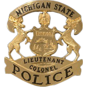 Blackinton Michigan State Police Hat Badge B2659
