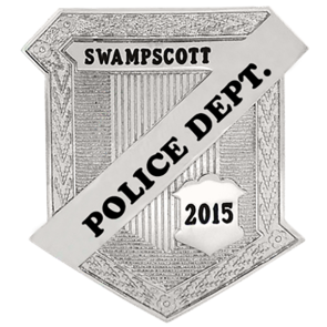 Blackinton B3399 Shield Badge with Diagonal Panel