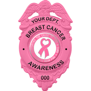 Blackinton Model B38-PI Breast Cancer Awareness Badge
