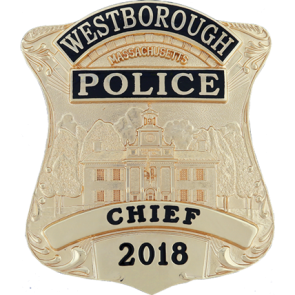 Blackinton BC3653 Westborough MA Custom Police Department Badge