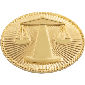Smith & Warren C1013 Scales of Justice Hat Disc