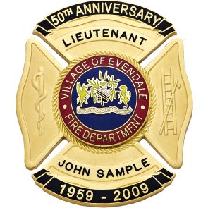 Evendale Fire Dept. 50th Anniversary Badge