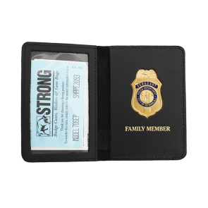 Newark, NJ Police Sergeant Family Case w/ Badge