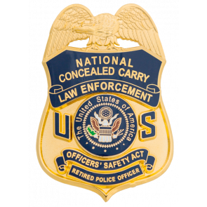 National Concealed Carry Retired Police Officer Badge EP-156