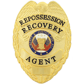 Repossession Recovery Agent Badge