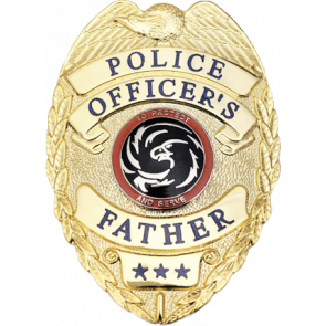 Police Officer's Father Badge - Silver