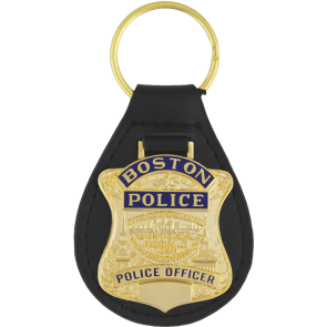 Boston Police Key Chain - Gold