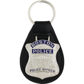 Boston Police Key Chain - Silver