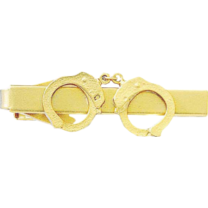 Blackinton Hand Cuffs Tie Clasp-Gold