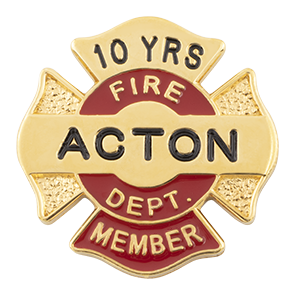 Smith & Warren M1908MEM Fire Dept. Member Service Pin