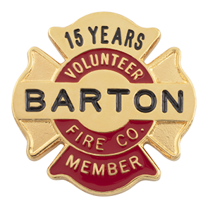 Smith & Warren M1908 Volunteer Fire Co. Member Pin