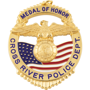 Smith & Warren MD121 American Flag Shield w/ Eagle Award Medal