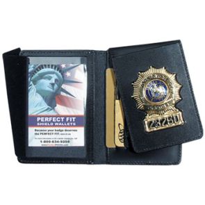 Perfect Fit Duty Leather Flip Out Badge Case w/ CC Slots