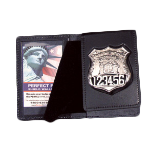 Perfect Fit Duty Leather Flip Out Badge Case w/ ID Window