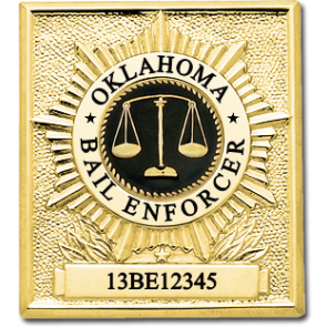 Smith & Warren Official Oklahoma Bail Enforcer Badge