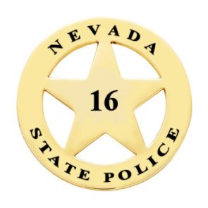 Nevada State Police 1920 Badge