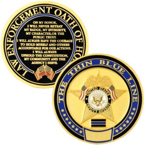 Thin Blue Line Sheriff Challenge Coin