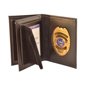 Perfect Fit 1005-AA Dress Leather Triple ID Badge Case 