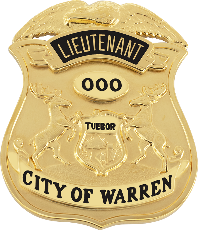 Smith & Warren WB200_104_LIEUT Michigan Lieutenant Badge