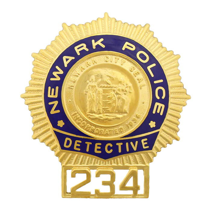Blackinton B2913 Newark, NJ Police Sunburst Shield