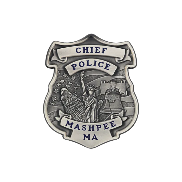 Blackinton USA Shield Badge w/ Liberty Bell & Statue of Liberty