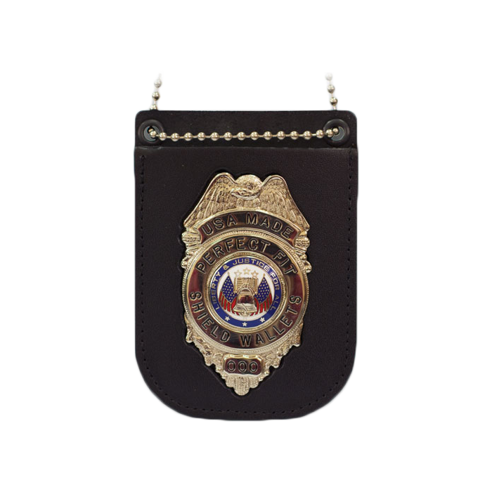FBI Badge Cut-out Wallet to Hold Dual ID Cards badge and ID 