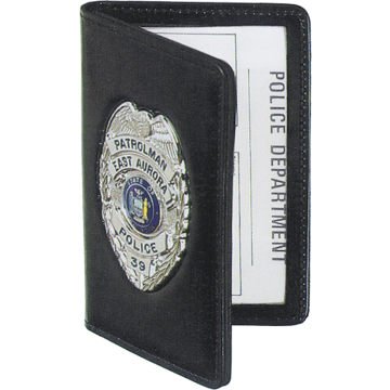 Strong Side Open Double ID Outside Badge Case - Duty Leather