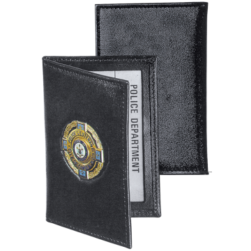 Strong Side Open Double ID Outside Badge Case - Dress Leather