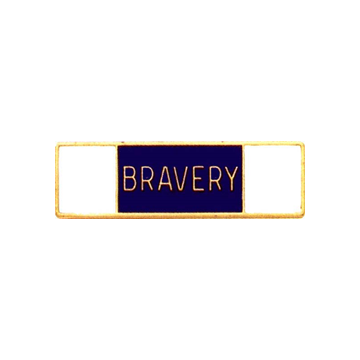 Blackinton Three Section Bravery Commendation Bar A10807 (3/8")