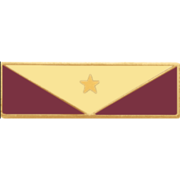 Blackinton A10810-A Three Triangular Section Commendation Bar w/ Star (3/8")