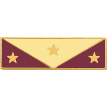 Blackinton A10810-C Three Triangular Section Commendation Bar w/ Three Stars (3/8")