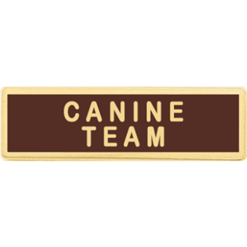 Blackinton A11177-B Canine Team Recognition Bar (1-3/8" x 3/8")