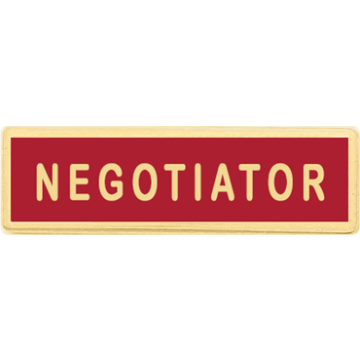 Blackinton A11177-F Negotiator Recognition Bar (1-3/8" x 3/8")