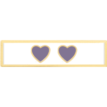 Blackinton A11272-A Purple Heart Commendation Bar (5/16")